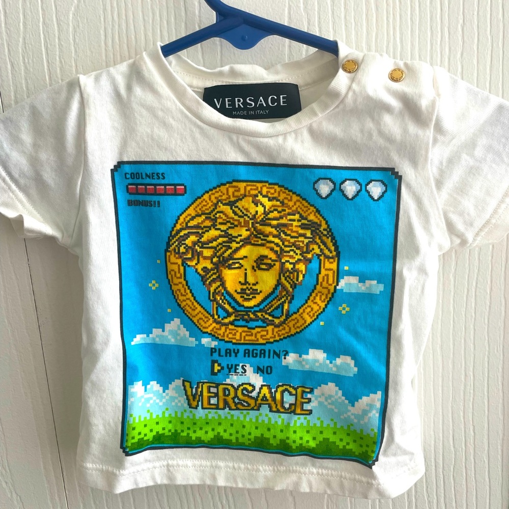 3-6 months boys Versace shirt. Wore once